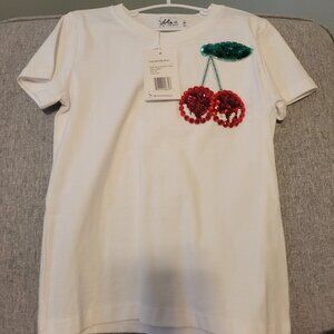 NWT Lola + The Boys Cherry Shirt, size 6